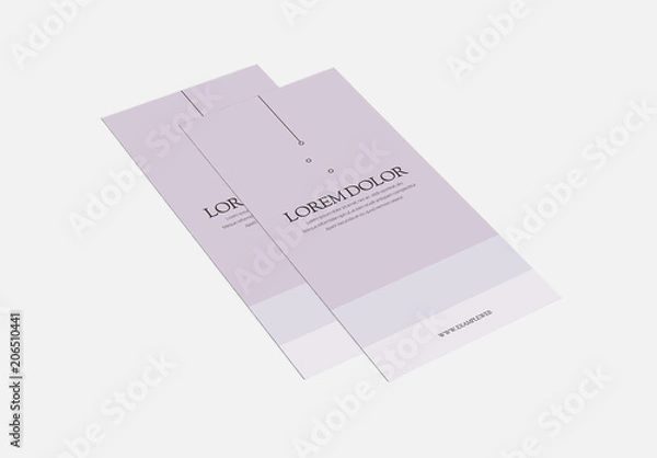 Fototapeta Purple Trifold Brochure Layout and Architectural Images