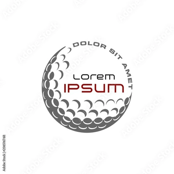 Fototapeta simple golf logo
