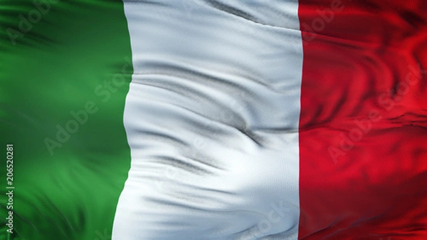 Obraz ITALY Realistic Waving Flag Background