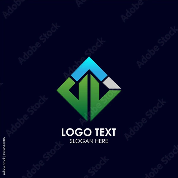 Obraz Real Estate logo vector for business corporate