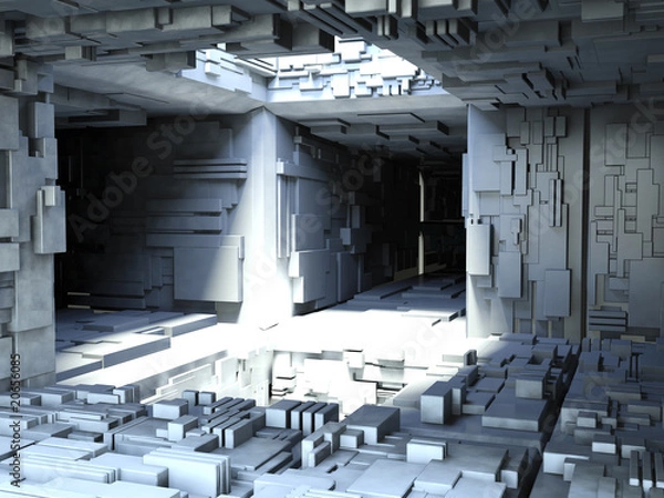 Obraz 3D Space Station