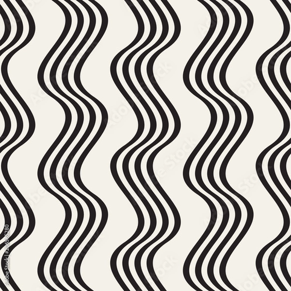 Fototapeta Vector seamless pattern. Modern stylish abstract texture. Repeating geometric tiles..