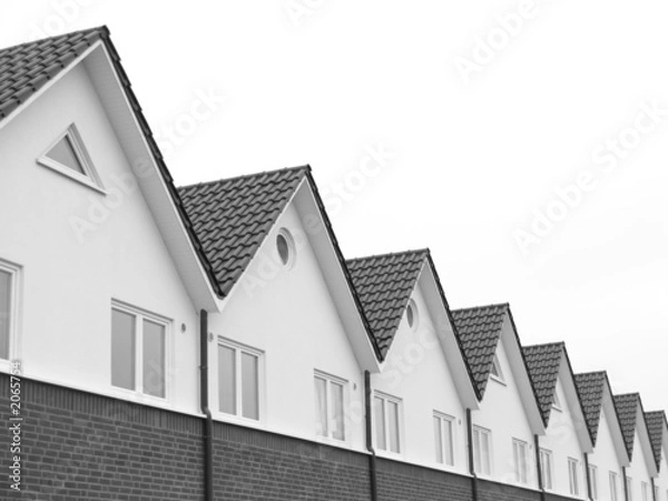 Fototapeta reihenhäuser