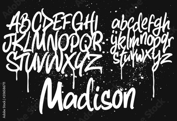 Obraz na wymiar Marker Graffiti Font
