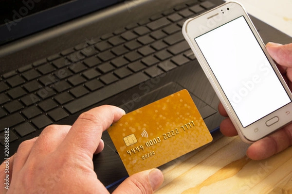 Obraz Contactless Payment Blank Keyboard