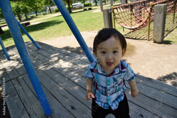 Obraz 公園と男の子