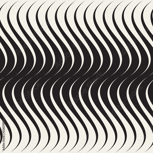 Fototapeta Vector seamless pattern. Modern stylish abstract texture. Repeating geometric tiles..