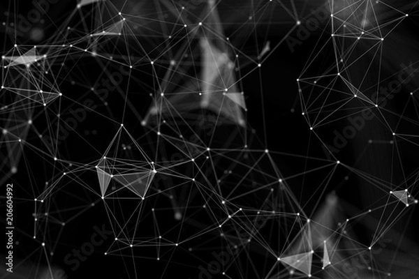 Obraz Dark polygonal backdrop