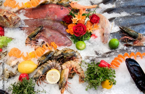 Obraz showcase in a restaurant