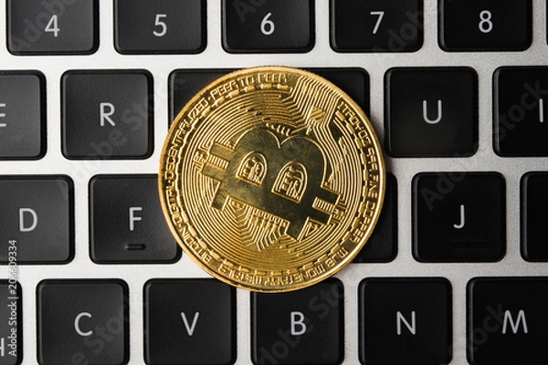 Obraz Gold coin bitcoin 