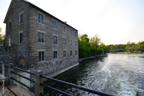 Obraz Mill house on stream