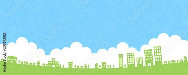 Obraz 住宅街と空