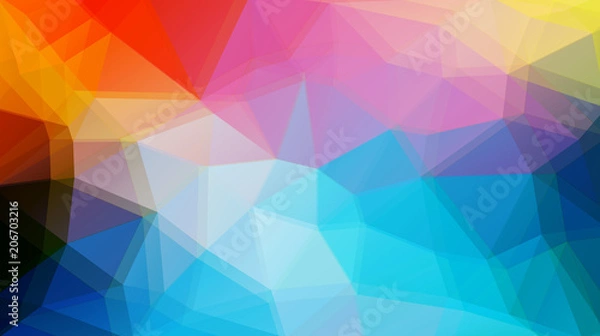 Fototapeta Flat triangle vector background