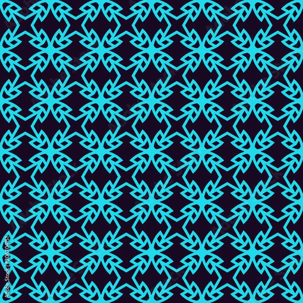 Fototapeta Vector seamless pattern. Modern stylish linear texture. Repeating geometric tiles with line elements.