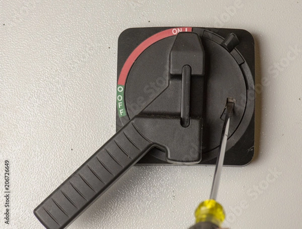 Fototapeta Disconnect handle