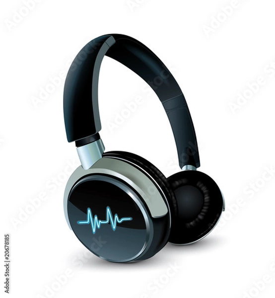 Obraz słuchawki wektorowe