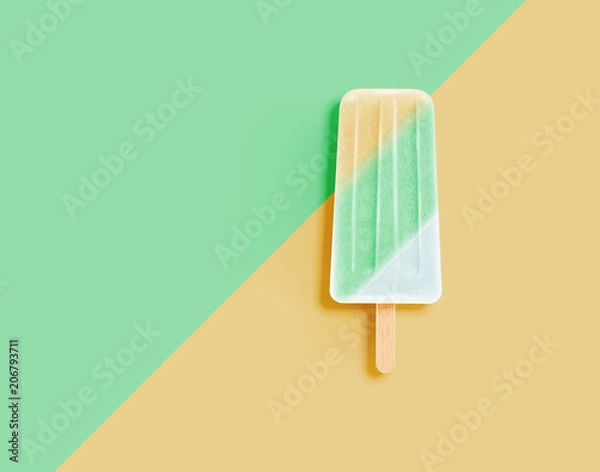 Obraz Realistic clean and pastel icecream, vector illustration