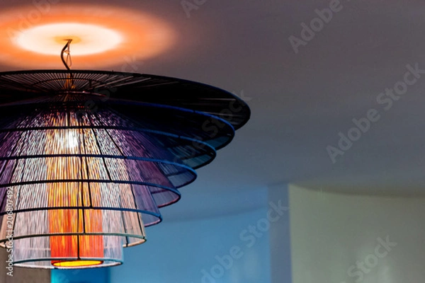 Obraz Ceiling lights colorful.