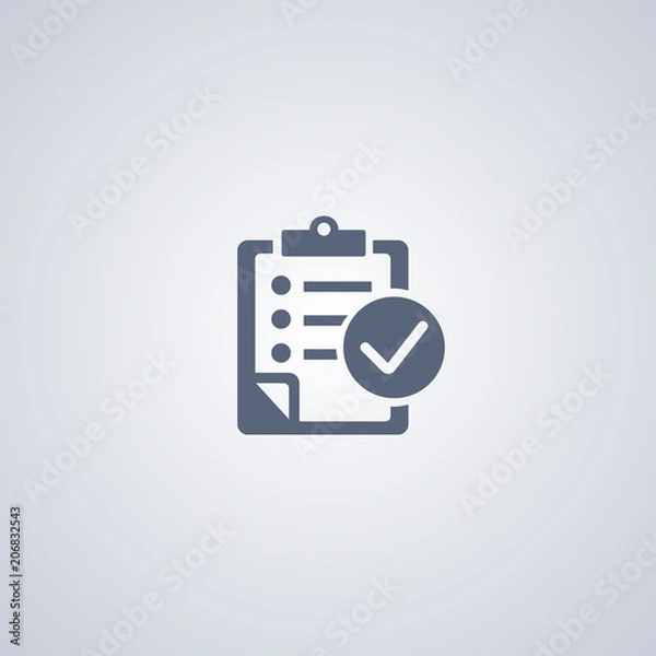 Fototapeta checklist icon