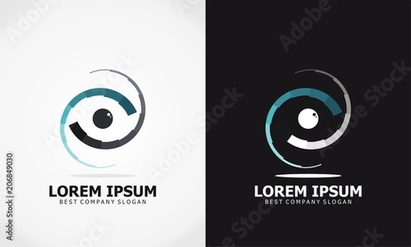 Obraz logo technologii oka