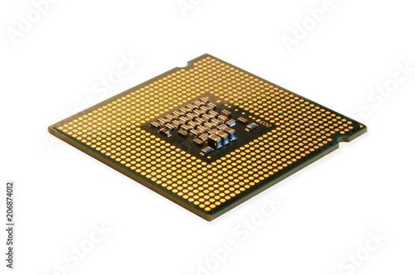 Fototapeta cpu processor isolated on white