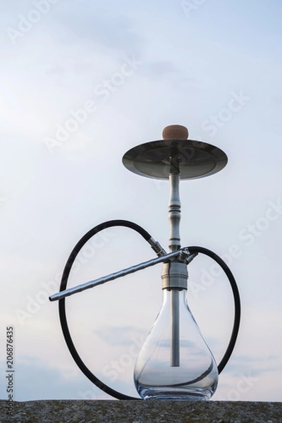 Obraz Hookah shisha smoke on beach background