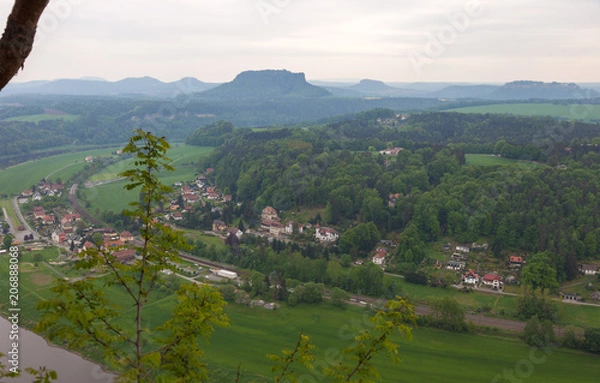 Obraz Saxon Switzerland National Park.  Is a National Park in the German Free State of Saxony, near the Saxon capital Dresden.