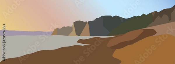 Obraz landscape of mountains