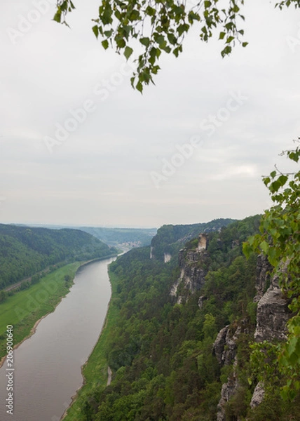 Obraz Saxon Switzerland National Park.  Is a National Park in the German Free State of Saxony, near the Saxon capital Dresden.