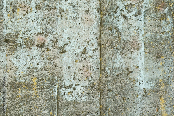 Fototapeta Wall fragment with scratches and cracks