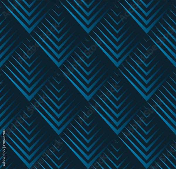 Obraz Jagged edge seamless geometric pattern. Vector repeating texture with squama triangles. EPS10