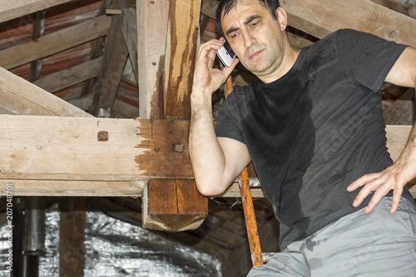 Obraz Infiltrations d'eau suite orage