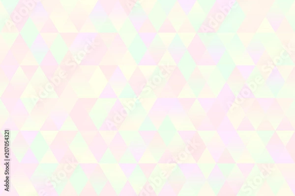 Fototapeta Colorful Pastel Triangle Seamless Pattern