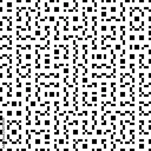 Obraz Vector Seamless Geometry Truchet Pattern