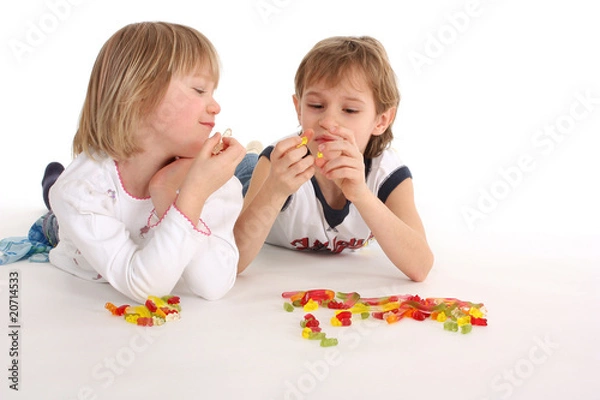 Obraz Kinder mit Süßigkeiten