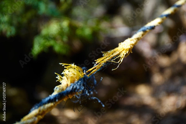 Fototapeta 切れかかったロープ