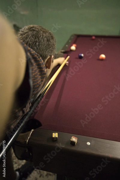 Obraz billiard player