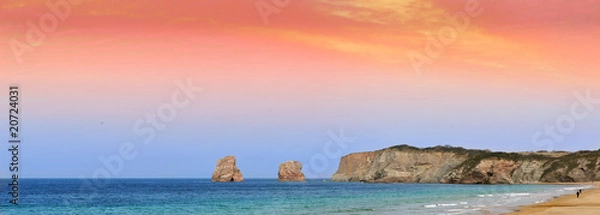 Fototapeta Stitched Panorama hendaye