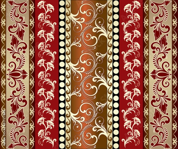 Obraz Seamless floral background