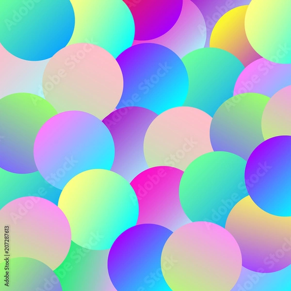 Obraz Background of multi-colored gradient balls