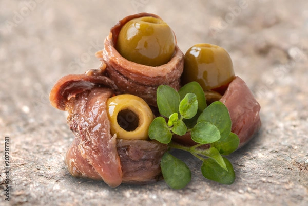 Obraz Acciughe e Olive