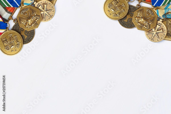 Obraz Military Medals with copyspace