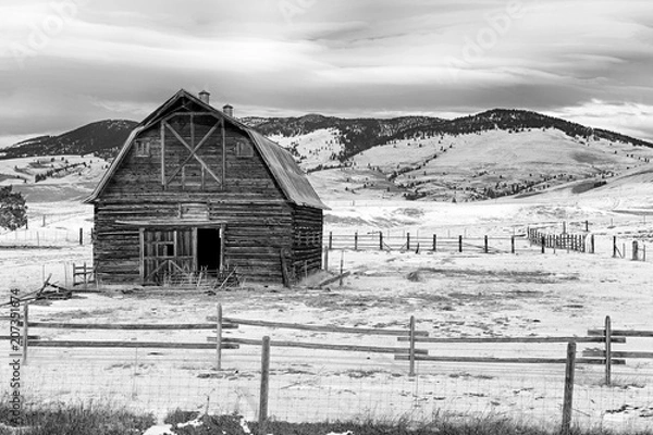 Obraz Barn Montana Winter