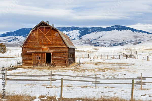 Obraz Barn Montana Winter