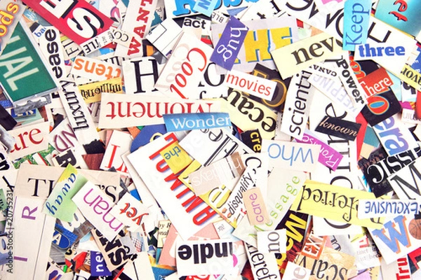 Obraz Magazine Word Background