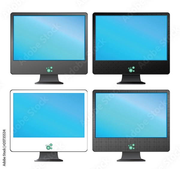 Fototapeta Four monitors vector