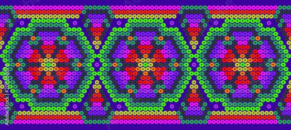 Obraz Floral vector - Mexican background