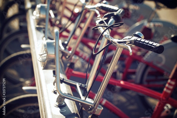 Obraz Rental bicycles view