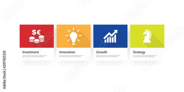 Fototapeta Revenue Infographic Icon Set