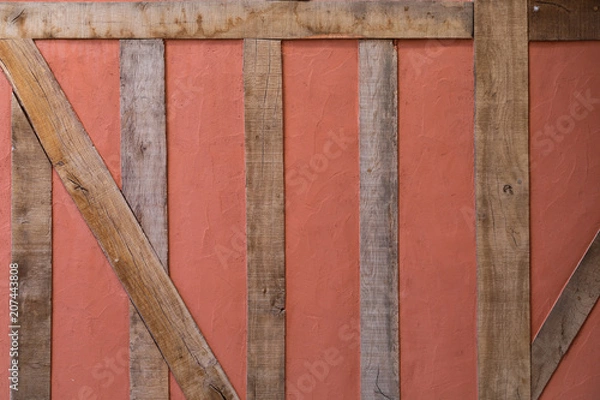 Fototapeta Rust Colored Timber Building